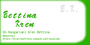 bettina kren business card
